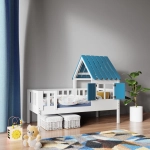 łóżeczko z dachem dla chłopca